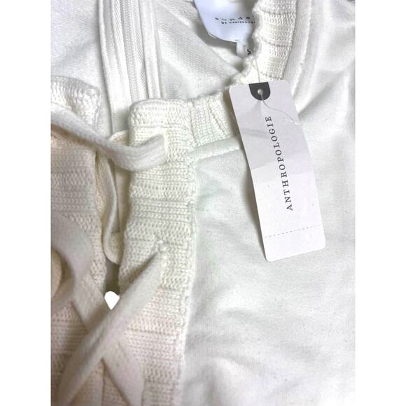 Anthropologie Sundays TORY Lounge Knit Jumpsuit | Sz S, Cream White NEW $211 - Picture 8 of 10